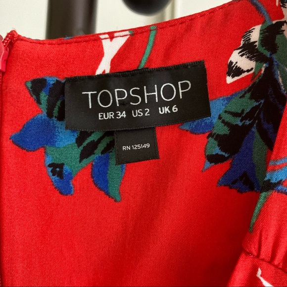 Topshop red dress US 2 - Picture 5 of 6